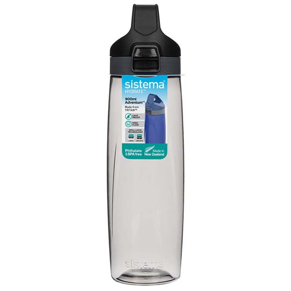 фото Бутылка для воды hydrate, 900 мл black (680) sistema