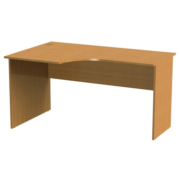 фото Письменный стол "эко", эргономичный, 140х90х74 см, бук бавария (640247) сп-мебель