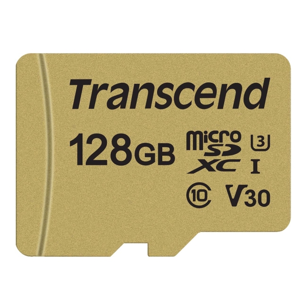 фото Карта памяти 500s microsdxc 128gb (ts128gusd500s) transcend