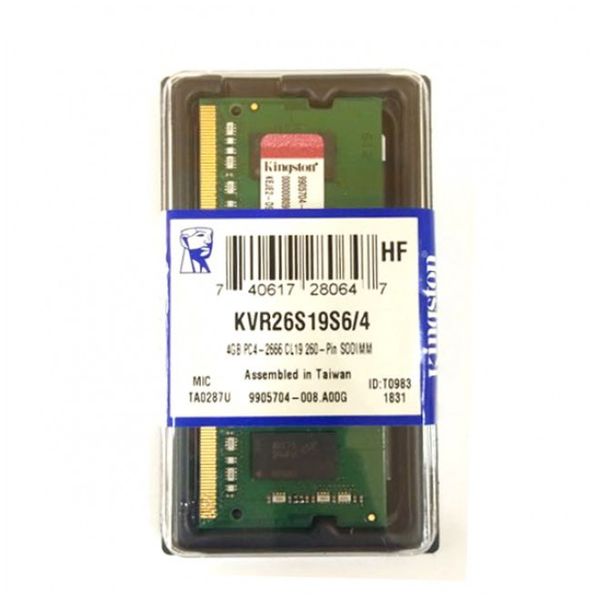 фото Оперативная память valueram 4gb (kvr26s19s6/4) kingston