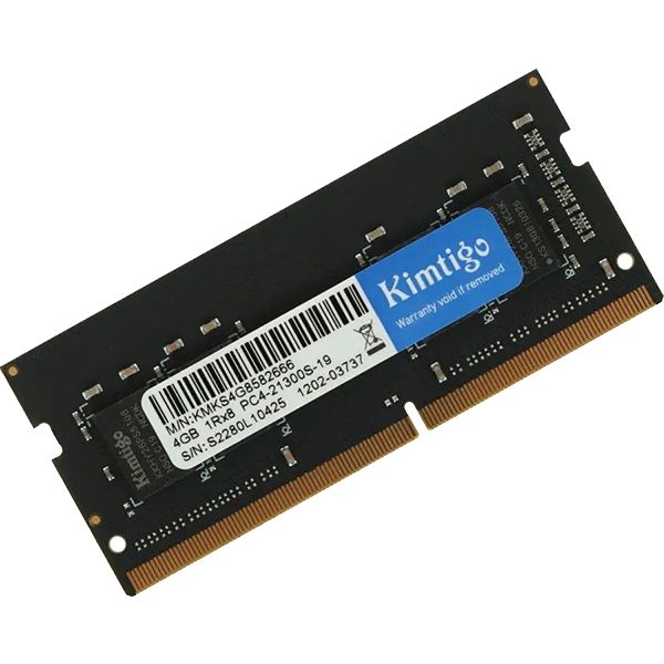 фото Оперативная память ddr4 4gb 2666mhz so-dimm (kmks4g8582666) kimtigo