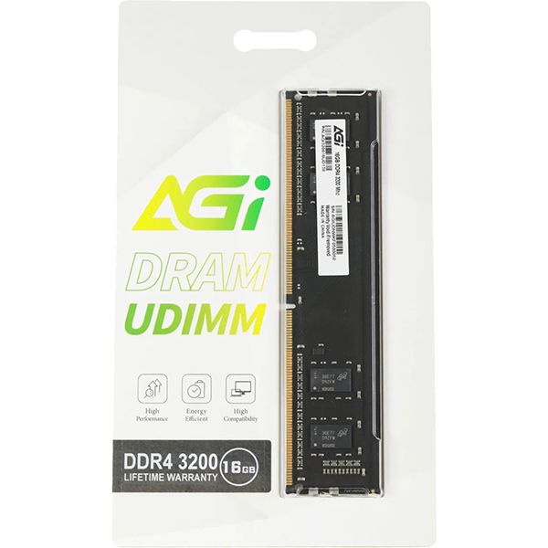 фото Оперативная память ddr4 16gb 3200mhz dimm (agi320016ud138)