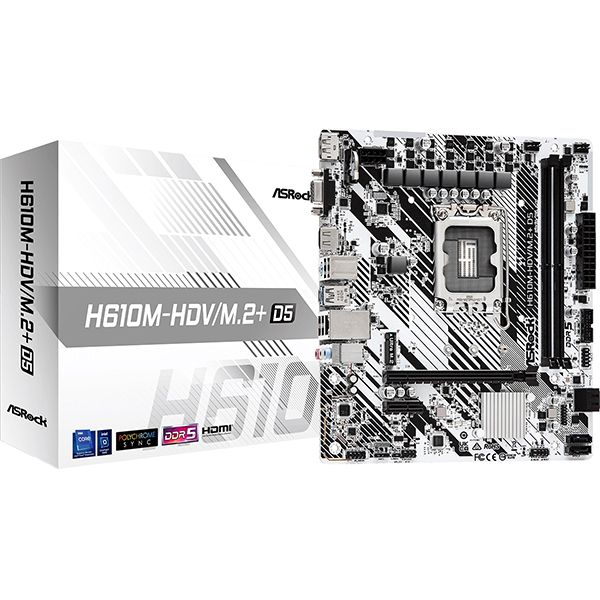 фото Материнская плата h610m-hdv/m.2+ d5 asrock
