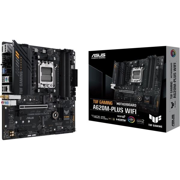 фото Материнская плата tuf gaming a620m-plus wifi (90mb1f00-m0eay0) asus