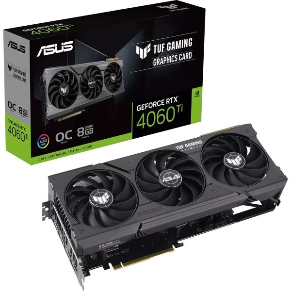 фото Видеокарта tuf-rtx4060ti-o8g-gaming (90yv0j50-m0na00) asus