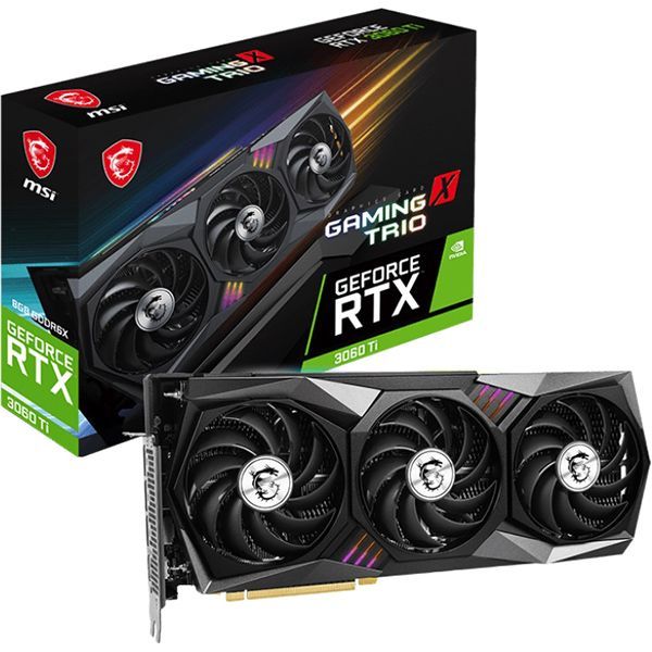 фото Видеокарта geforce rtx 3060 ti gaming x trio 8gd6x msi