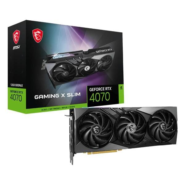 фото Видеокарта nvidia geforce rtx 4070 gaming x slim 12gb msi