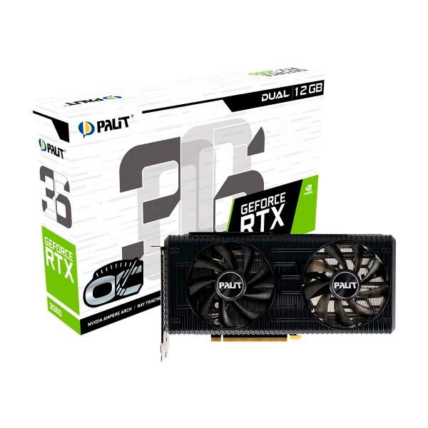 фото Видеокарта geforce rtx 3060 dual oc 12g (ne63060t19k9-190ad) palit