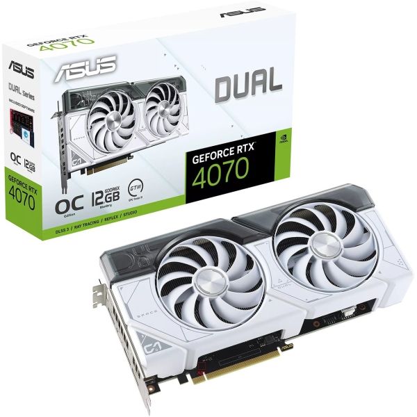 фото Видеокарта dual-rtx4070-o12g-white (90yv0iz4-m0na00) asus