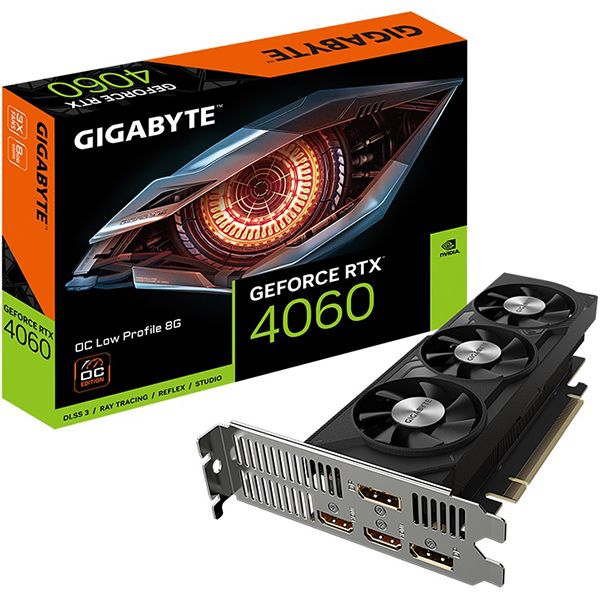 фото Видеокарта geforce rtx 4060 oc low profile 8gb gddr6 (gv-n4060oc-8gl) gigabyte