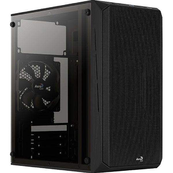 фото Корпус для компьютера cs-107-a-bk-v1 matx black (accs-pc14012.11) aerocool