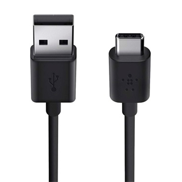 фото Кабель usb type-c/usb type-a, 1,8 м black (f2cu032bt06-blk) belkin