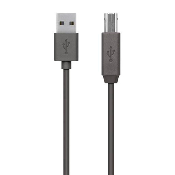 фото Кабель usb-a папа/usb-b папа, 4,8 м (f3u154bt4.8m) belkin