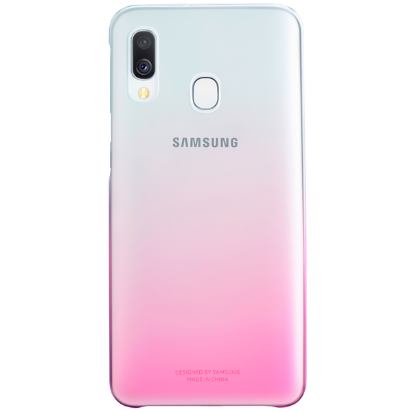 фото Чехол gradation cover для samsung galaxy a40 pink (ef-aa405cpegru)