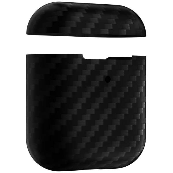 фото Чехол annet mancini сarbon series для apple airpods black matte (am-air-k-bk) lyambda