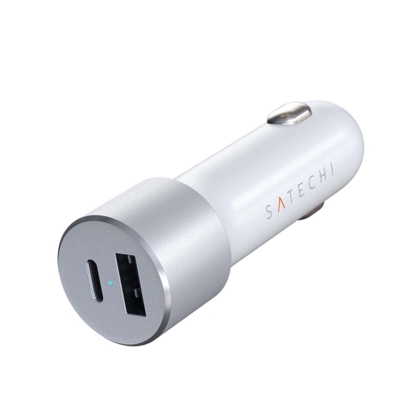 фото Автомобильное зарядное устройство 72w usb type-c pd silver (st-tcpdccs) satechi