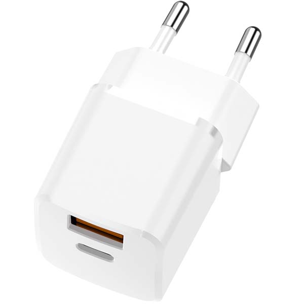 фото Сетевое зарядное устройство nano usb a+c pd 20w white (tfn-wcrpd11)