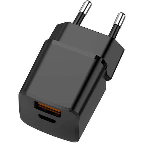 фото Сетевое зарядное устройство nano usb a+c pd 20w black (tfn-wcrpd12)