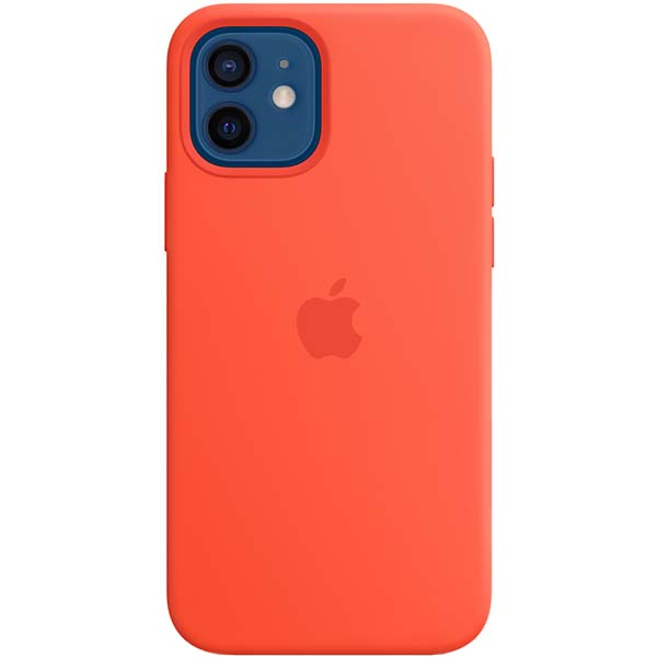 фото Чехол silicone magsafe для iphone 12/12 pro electric orange (mktr3ze/a) apple