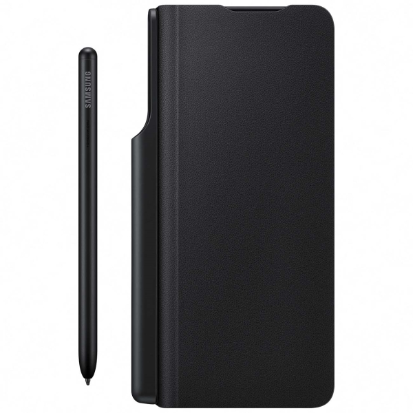 фото Чехол для samsung q2 flip cover with pen black (ef-ff92p)