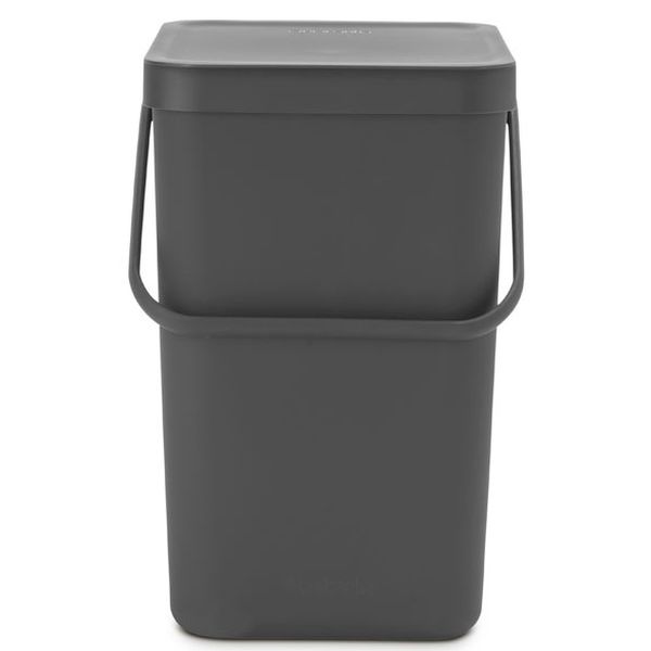 фото Ведро для мусора sort&go, 25 л, серое (129940) brabantia