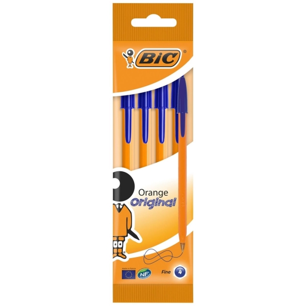 фото Набор ручек orange original, 4 шт, синие (8308521) bic