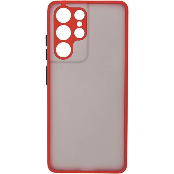 фото Чехол frost для samsung galaxy s21 ultra red (car-sc-smgls21ufrd) carmega