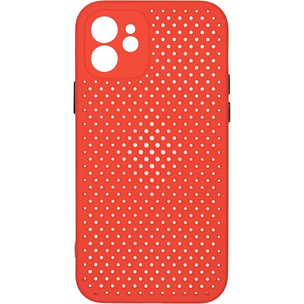 фото Чехол dot для iphone 12 red (car-sc-ip12dtrd) carmega