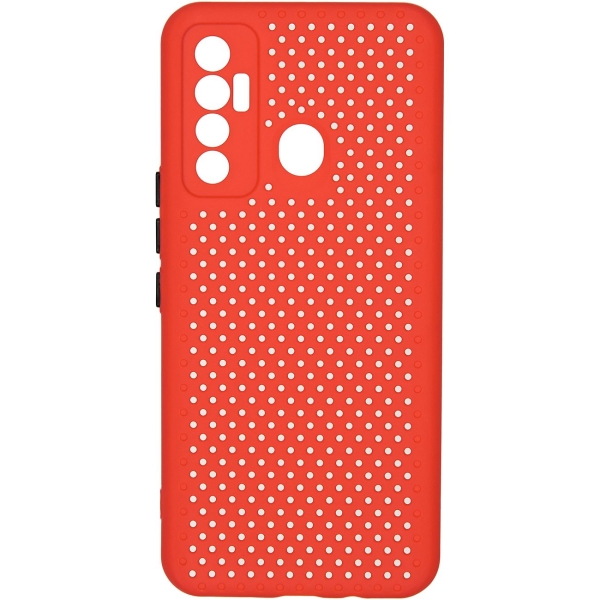 фото Чехол dot для tecno camon 17 red (car-sc-tccm17dtrd) carmega