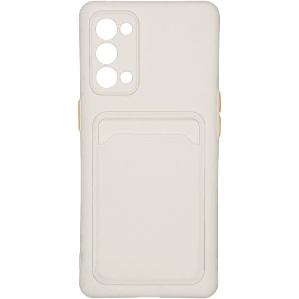 фото Чехол card для oppo reno 5 white (car-sc-oprn5cswh) carmega