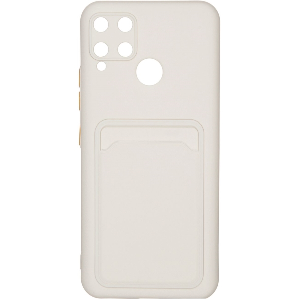 фото Чехол card для realme c15 white (car-sc-rlmc15cswh) carmega