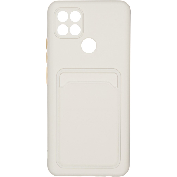 фото Чехол card для oppo a15 white (car-sc-opa15cswh) carmega