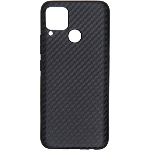 фото Чехол carbon для realme c15 black (car-sc-rlmc15cbbk) carmega