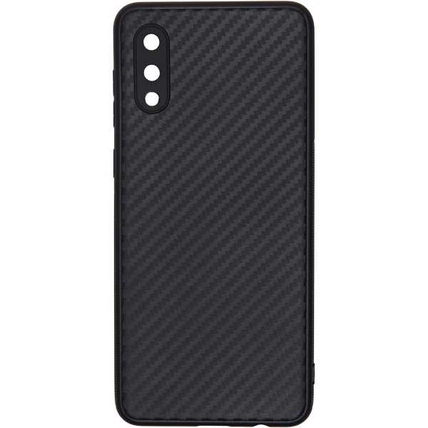 фото Чехол carbon для samsung galaxy a02 black (car-sc-smgla02cbbk) carmega