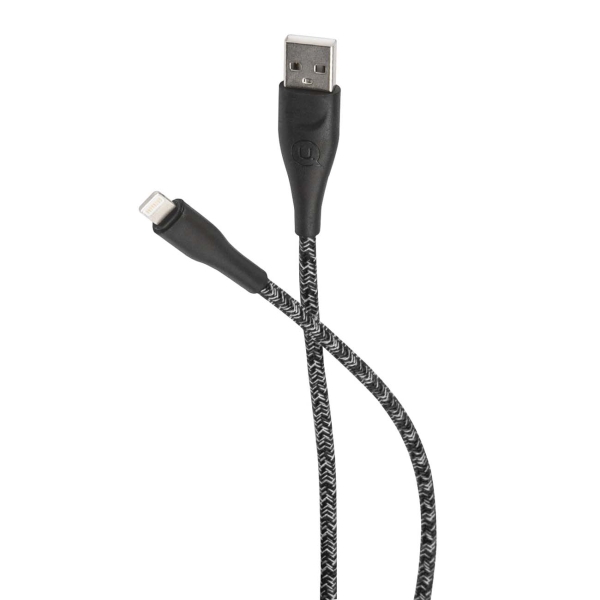 фото Кабель usb/lightning, 2 м, нейлон black (sj394usb01) usams