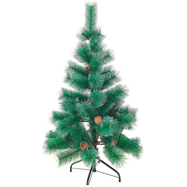 фото Новогодняя ель velvet pinewood, с инеем и шишками, 120 см (591702) золотая-сказка