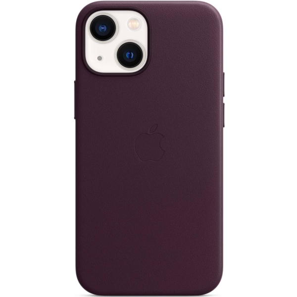 фото Чехол leather case magsafe для iphone 13 mini dark cherry (mm0g3ze/a) apple