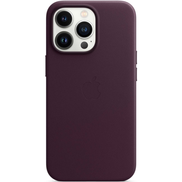 фото Чехол leather case magsafe для iphone 13 pro dark cherry (mm1a3ze/a) apple