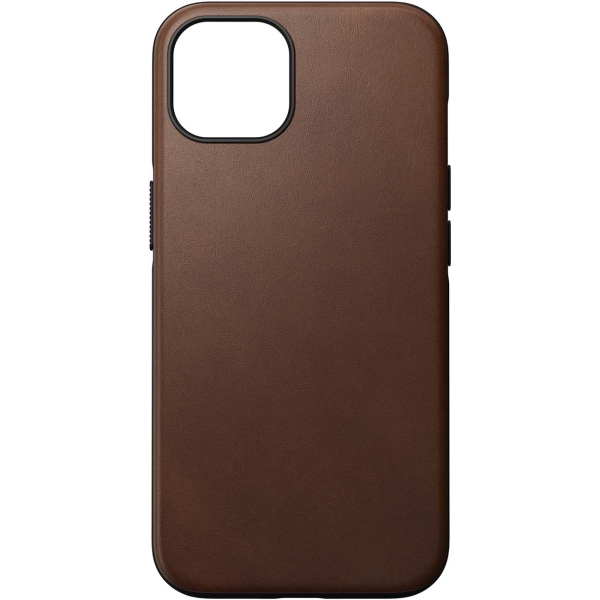 фото Чехол modern leather для iphone 13 magsafe brown (nm01056485) nomad