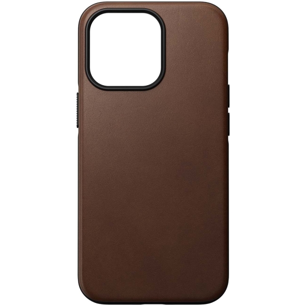 фото Чехол modern leather для iphone 13 pro magsafe brown (nm01058885) nomad