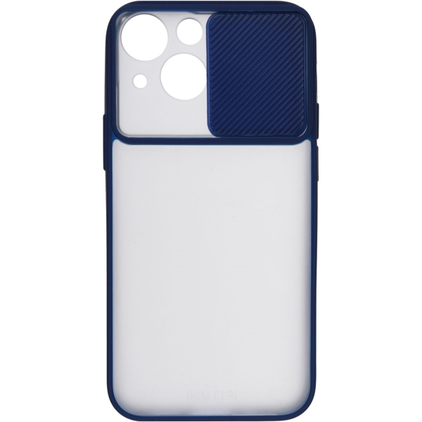 фото Чехол camera для iphone 13 mini dark blue (car-sc-cmiph13mdbl) carmega