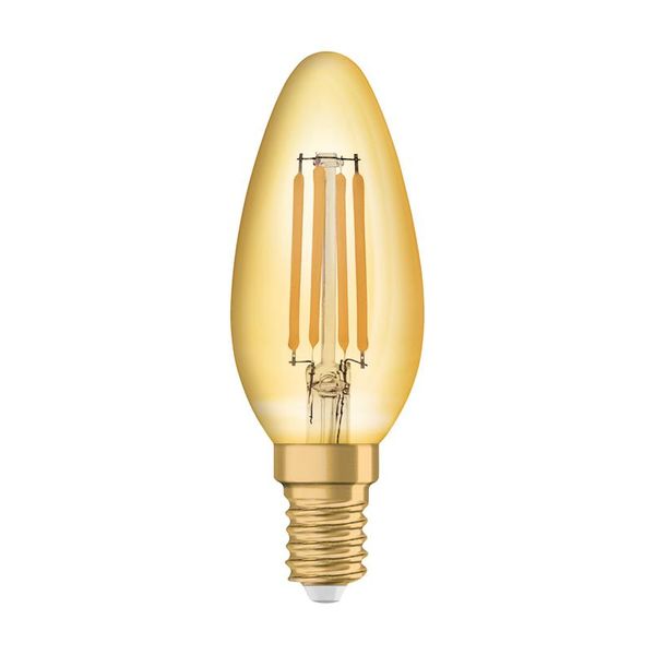 фото Светодиодные лампы vintage 1906 led cl b fil gold 4w/825 e14, 10 шт (4058075293434) osram