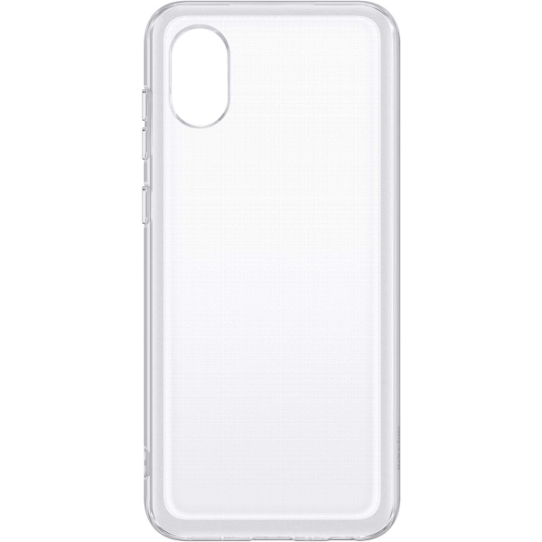 фото Чехол soft clear cover для samsung galaxy a03 core, прозрачный (ef-qa032ttegru)