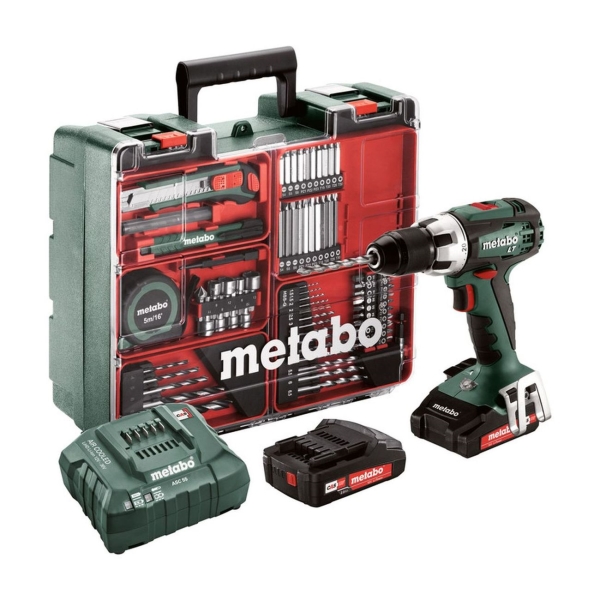 фото Дрель-шуруповерт bs 18 lt set (602102600) metabo