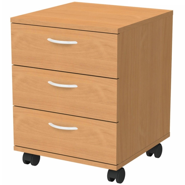 фото Тумба подкатная 402952-336, 3 ящика, груша ароза (641842) бюджет