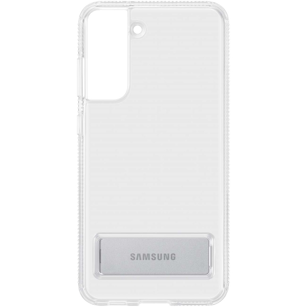 фото Чехол clear standing cover для galaxy s21 fe, прозрачный (ef-jg990ctegru) samsung