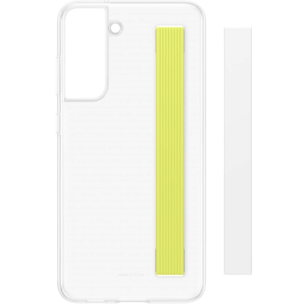 фото Чехол slim strap cover для galaxy s21 fe, белый (ef-xg990cwegru) samsung