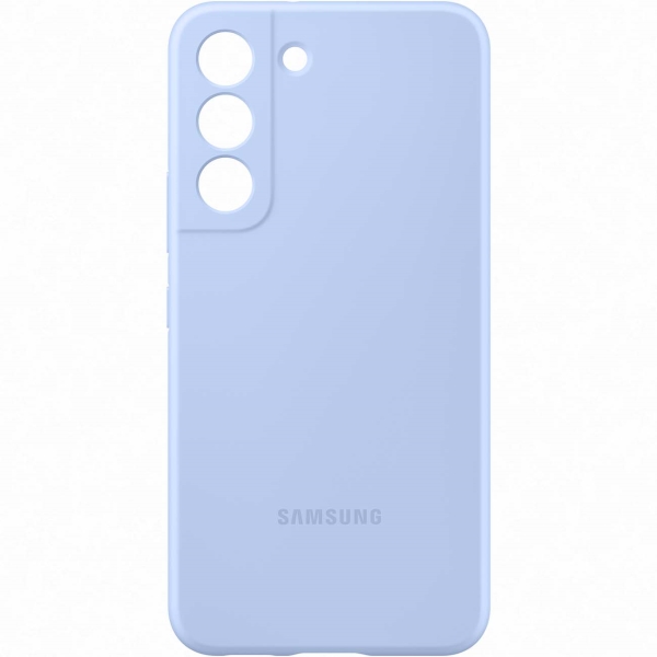 фото Чехол silicone cover для samsung galaxy s22 artic blue (ef-ps901tlegru)