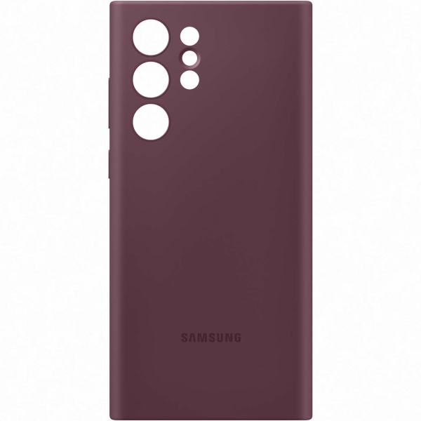 фото Чехол silicone cover для samsung galaxy s22 ultra, бургунди (ef-ps908teegru)