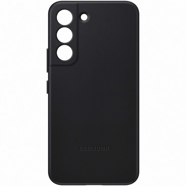 фото Чехол leather cover для samsung galaxy s22, черный (ef-vs901lbegru)